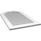 Ekena Millwork Octagonal Top Surface Mount PVC Gable Vent w/ 3-1/2"W x 1"P Standard Frame, 24"W x 42"H GVPOT24X4201SN - alternate 2